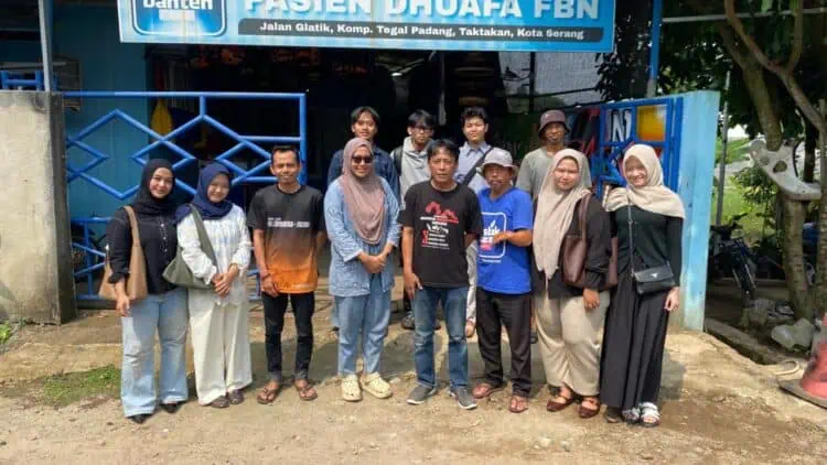 Sejumlah Mahasiswa UIN SMH Banten Teliti Gerakan Sosial Relawan FBN