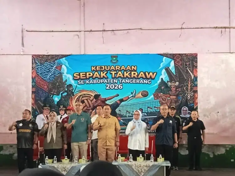 Jaring Atlet Potensial, 177 Pelajar Berkompetisi di Kejuaraan Sepak Takraw Kabupaten Tangerang