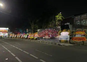 Empat Hari Usai Dilantik Sekretariat Perbasi Kota Tangerang Masih Dibanjiri Karangan Bunga