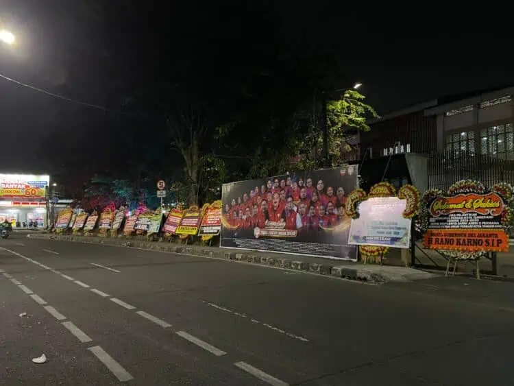 Empat Hari Usai Dilantik Sekretariat Perbasi Kota Tangerang Masih Dibanjiri Karangan Bunga