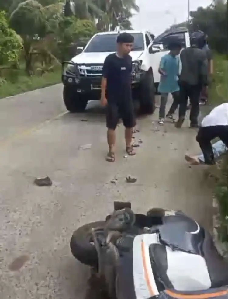 Laka Lantas Maut di Jalan Raya Labuan-Panimbang Pandeglang, Ibu dan Anak Tewas Di TKP