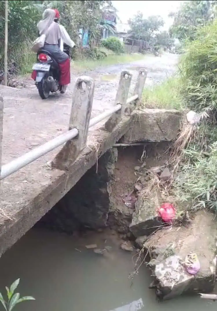Jembatan Cijango Pandeglang Nyaris Amblas, Masyarakat Desak Pemerintah Segera Menangani