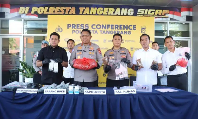 Polresta Tangerang Ungkap Peredaran Obat Keras, 6 Tersangka Ditangkap