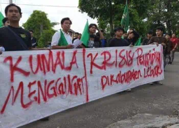 Gelar Aksi, Aktivis Mahasiswa Soroti Kondisi Dunia Pendidikan di Lebak