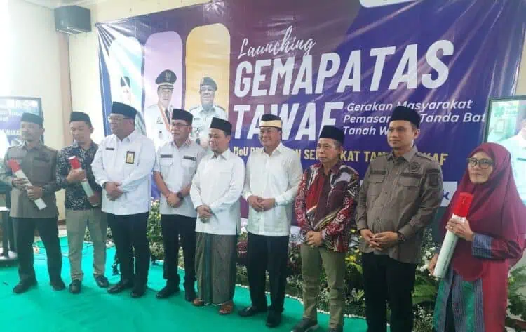 Gerakan Gemapatas Tawaf Diluncurkan, Sertifikasi Tanah Wakaf Kabupaten Tangerang Dipercepat