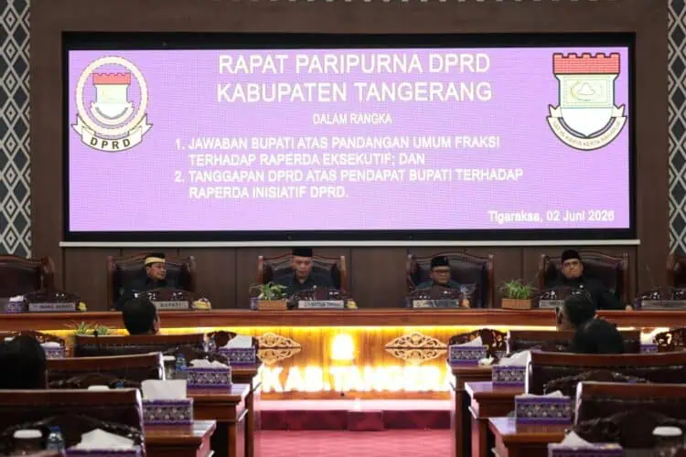 Rapat Paripurna DPRD Tangerang Sepakati Sinergi Pembangunan dan 3 Raperda Baru