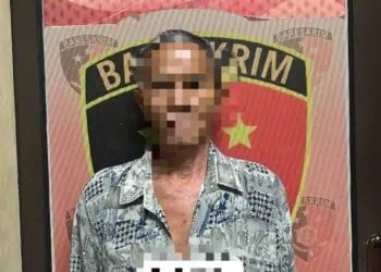 Tersangka dugaan kasus asusila, diamankan ke Mapolres Serang. (ISTIMEWA)