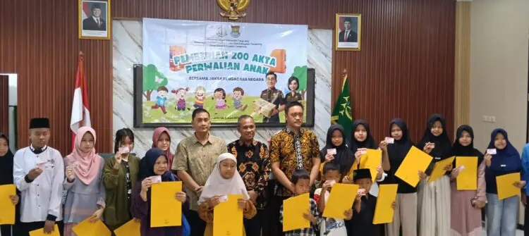 Kejari Kabupaten Tangerang Fasilitasi Pembuatan KIA untuk 200 Anak Yatim dan Piatu