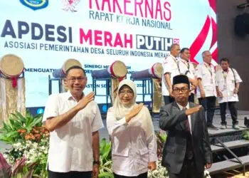 Hadiri Rakernas APDESI Merah Putih 2026, Bupati Dewi Tekankan Peran Strategis Desa