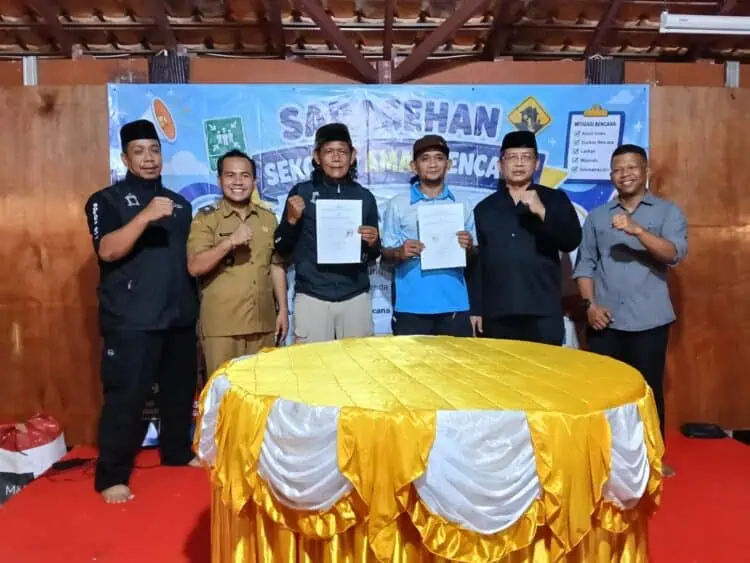 Boedak Saung dan PGRI Pandeglang Jalin MoU Terkait Edukasi Mitigasi Kebencanaan