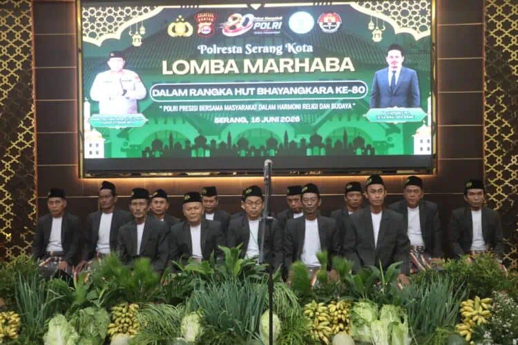 Lestarikan Tradisi Keagamaan Melalui Lomba Marhaba Di Mapolresta Serang Kota