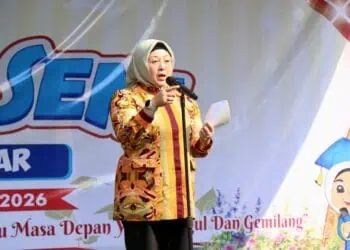 Wabup Tangerang Intan Hadiri Purnawiyata SDN Peusar, Dorong Pengembangan Bakat dan Karakter Siswa