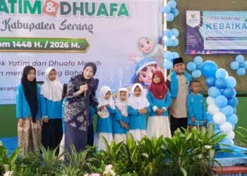 SANTUNAN - Pemkab Serang santuni sebanyak 1.500 anak yatim dan dhuafa, Senin (29/6/2026). (ISTIMEWA)