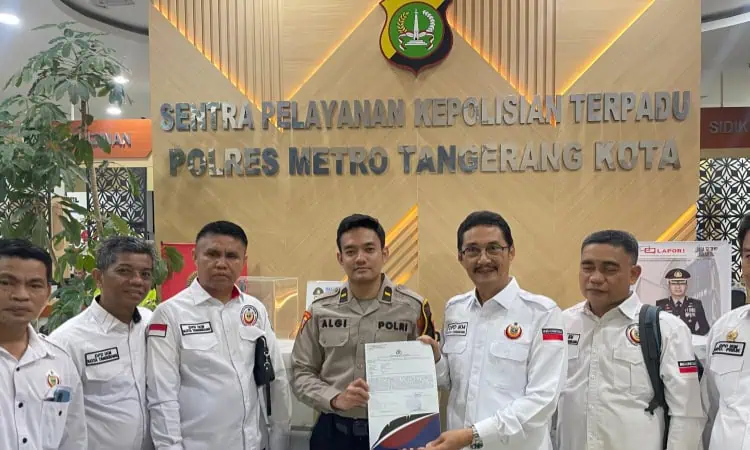 IKM Kota Tangerang Laporkan Abu Janda ke Polres Metro Tangerang