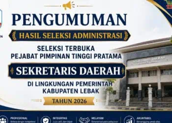 Tiga Pejabat Lebak Lolos Seleksi Administrasi Calon Sekda
