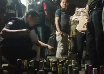 Satpol PP Tangsel Razia Tiga Lokasi, Sita Ribuan Botol Miras