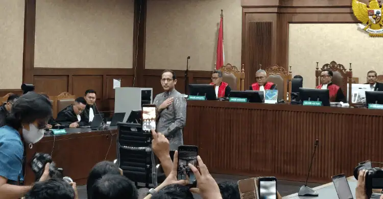 Eks Mendikbudristek Nadiem Makarim Divonis 10 Tahun Penjara