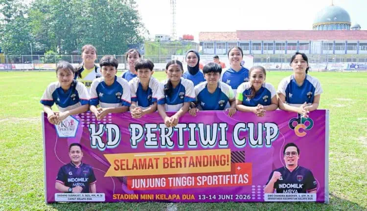 Pertama di Banten, Kecamatan Kelapa Dua Gelar Turnamen Sepakbola Wanita