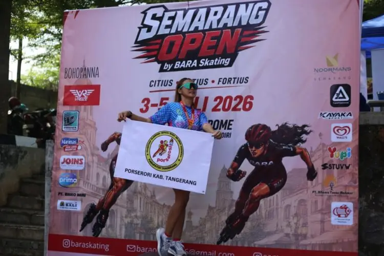 Bertandang ke Semarang, Atlet Sepatu Roda Kabupaten Tangerang Bawa Empat Emas