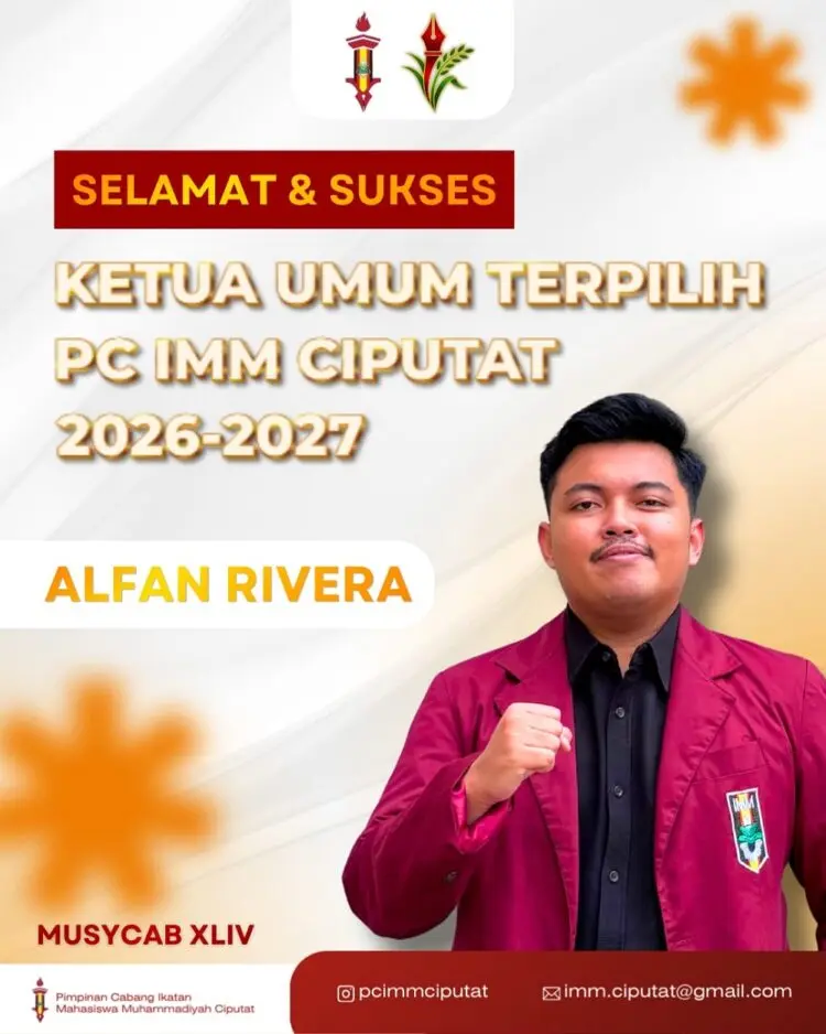 Alfan Rivera Terpilih Jadi Ketua Umum PC IMM Ciputat Periode 2026–2027