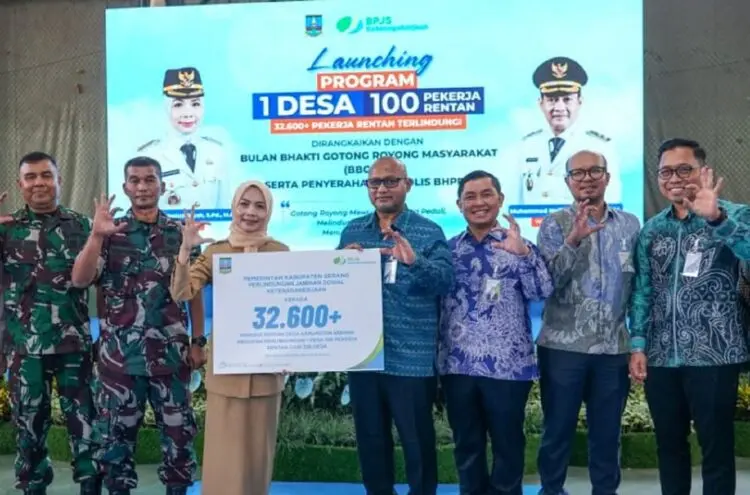 Pemkab Serang Perluas Perlindungan, 32.600 Pekerja Rentan Desa Kini Dilindungi BPJS Ketenagakerjaan