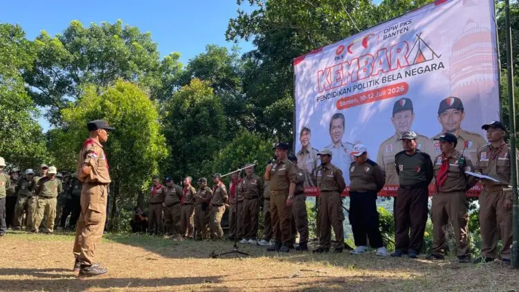 250 Anggota Utama PKS Banten Mengikuti Kemah Bela Negara di Gunung Malang