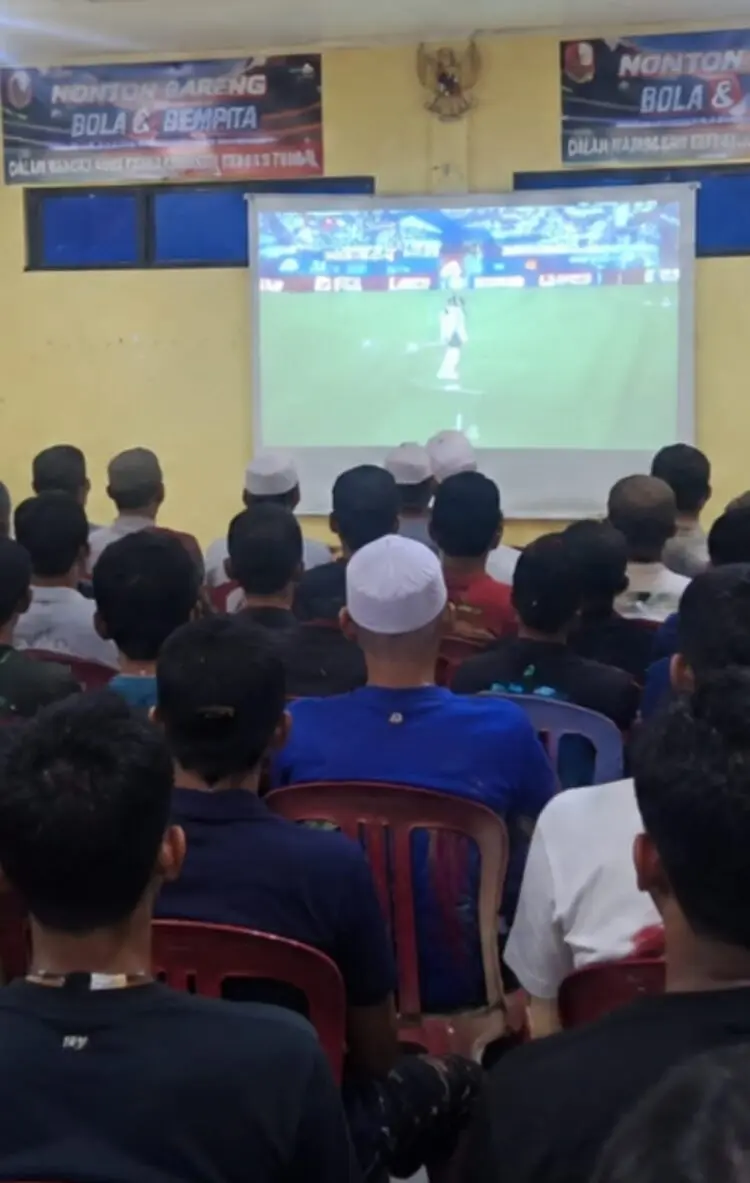 Kecamatan Binuang Kabupaten Serang Perkuat Sinergi Dengan Nobar Francis VS Spanyol