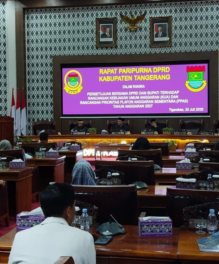 Pemkab dan DPRD Kabupaten Tangerang Sepakati KUA-PPAS 2027