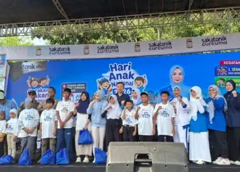 HARI ANAK NASIONAL - Pokja Bunda Paud Kabupaten Serang, berkolaborasi dengan Sakatonik ABC, menginisiasi Gerakan Makan Tanpa Drama, dalam rangka Hari Anak Nasional, yang didukung oleh Pemerintah Kabupaten (Pemkab) Serang. (ISTIMEWA)