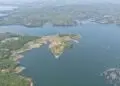 Ilustrasi area Waduk Karian, Kabupaten Lebak, tampak dari udara. (ISTIMEWA)