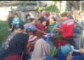BANTUAN - Tim Tagana, BSR dan Yayasan Mengetuk Pintu Langit, salurkan bantuan air bersih ke sejumlah titik, Selasa (21/7/2026). (ISTIMEWA)