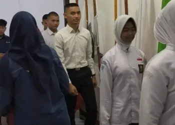 Calon Paskibra Lebak Dites Urine oleh BNN
