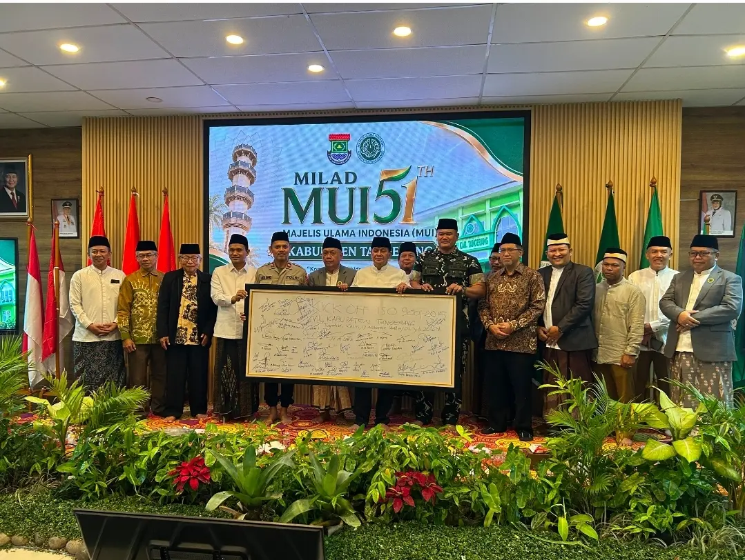 Peringati Milad MUI ke 51, MUI Kabupaten Tangerang dan Bupati Luncurkan Muallaf Center