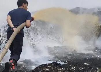 TPSA Dengung Lebak Kebakaran, Diduga dari Ulah Pembakaran Lahan