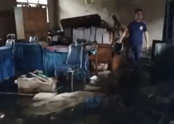 SMPN 5 Maja Lebak Dilalap Api, 40 Chromebook Terbakar Kerugian Capai 350 Juta