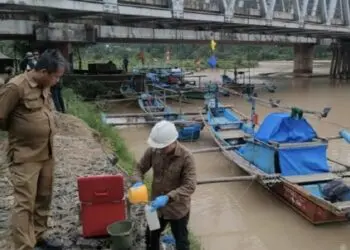 Hasil Uji DLH Lebak, Kualitas Air Sungai Cidikit Menurun