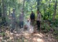 Cegah Karhutla, Polisi-TNI Sisir Hutan Panggarangan