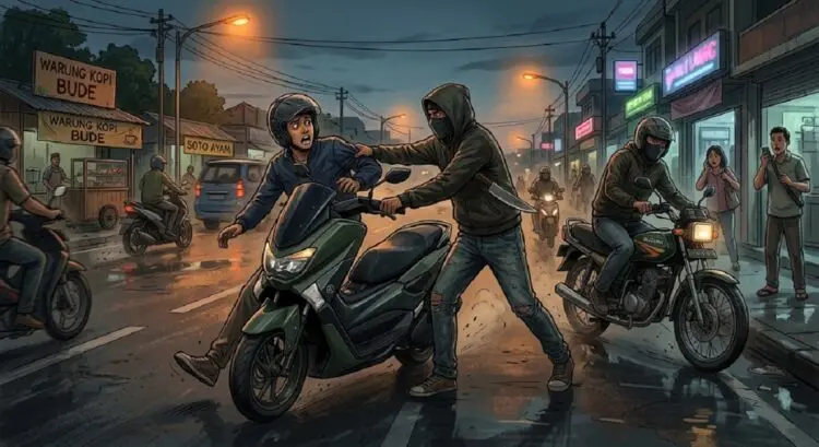 Tukang Antar Jemput Anak Dibegal Enam Orang Bersenjata Celurit di Ciater