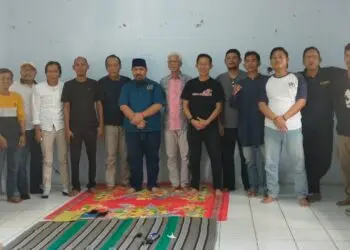 Jajaran pengurus dan anggota PWI Kabupaten Pandeglang. (ISTIMEWA)