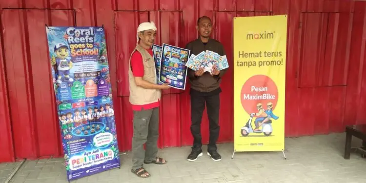 Maxim Pandeglang Lakukan Edukasi Terumbu Karang di Sekolah