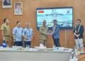 KUNJUNGAN -- Delegasi Pemerintah Kota Gyeongju, Korea Selatan, dan Korea Environment Cooperation Center (KECC), mengunjungi Perumda Tirta Al-Bantani yang merupakan Badan Usaha Milik Daerah (BUMD) Kabupaten Serang, Senin (3/8/2026). (ISTIMEWA)