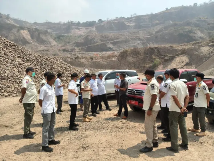 Tim Gabungan Sidak Aktivitas Tambang Bojonegara - Pulo Ampel Kabupaten Serang