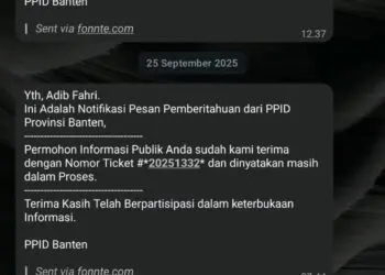 PPID PEMPROV BANTEN : PPID Pemprov Banten tidak memberikan informasi data yang diminta masyarakat melalui sambungan online. Padahal, lebih dari seribu tenaga ahli Pwmprov Banten dibayar untuk memudahkan keterbukaan informasi publik kepada masyarakat. (ISTIMEWA)