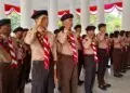 PELEPASAN -- Sekretaris Daerah (Sekda) Kabupaten Serang, Zaldi Dhuhana, melepas Kontingen Gerakan Pramuka Kabupaten Serang yang akan mengikuti Jambore Nasional (Jamnas) XII Gerakan Pramuka Tahun 2026, di Bumi Perkemahan dan Graha Wisata Pramuka (Buperta) Cibubur, Jakarta Timur. Pelepasan kontingen dilaksanakan di Pendopo Bupati Serang, Senin (10/8/2026). (ISTIMEWA)