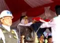 UPACARA -- Bupati Serang Ratu Rahmatuzakiyah, menjadi inspektur upacara peringatan HUT Ke-81 Kemerdekaan RI, Senin (17/8/2026). (ISTIMEWA)