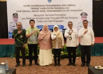 RAKORWAS -- Bupati Pandeglang Raden Dewi Setiani, menghadiri acara Rakorwas Inspektorat di salah satu hotel di Pandeglang, Rabu (19/8/2026). (ISTIMEWA)