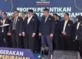 PENGAMBILAN SUMPAH : Pengurus DPW NasDem Banten periode 2026-2031 diambil sumpah jabatan. (ADIB FAHRI/SATELITNEWS.COM)