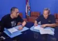 VERIFIKASI - Tim verifikator PWI Provinsi Banten, sedang memverifikasi berkas Balon Ketua PWI Kabupaten Pandeglang. (ISTIMEWA)
