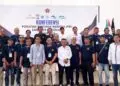 FOTO BERSAMA -- Jajaran anggota PWI Kabupaten Pandeglang, berfoto bersama dengan jajaran PWI Provinsi Banten, usai menggelar Konferensi PWI Kabupaten Pandeglang, Jumat (28/8/2026). (ISTIMEWA)