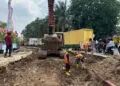 Jalan Sitanala Kota Tangerang Mulai Dilebarkan